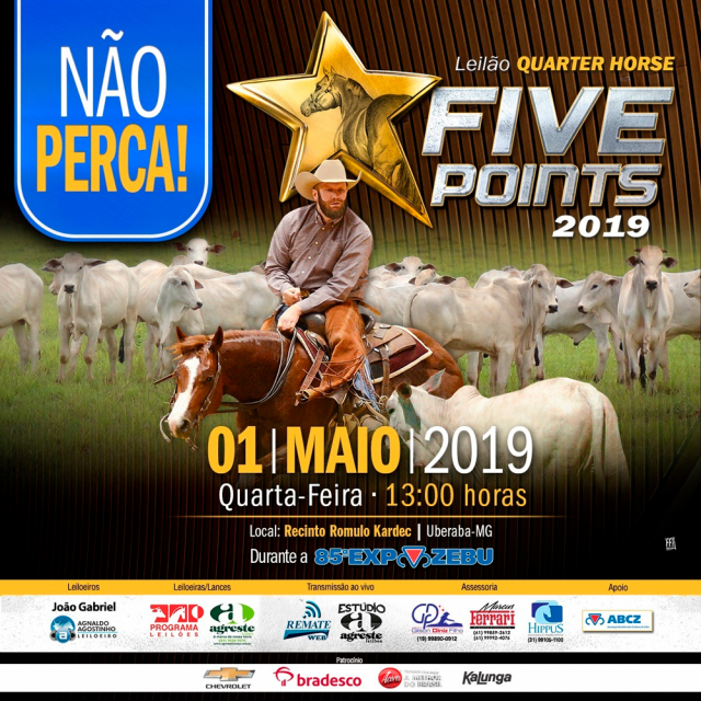 Leilão Quarter Horse Five Points 2019