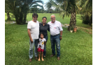 Visita Fazenda Gir Leiteiro e Girolando Transol, amigos Pedro Otoniel, Clélia e Mariana
