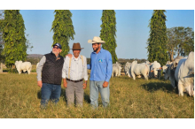 Paulo Horto, José Humberto Vilela Martins e Matheus Francom - Fazenda Camparino