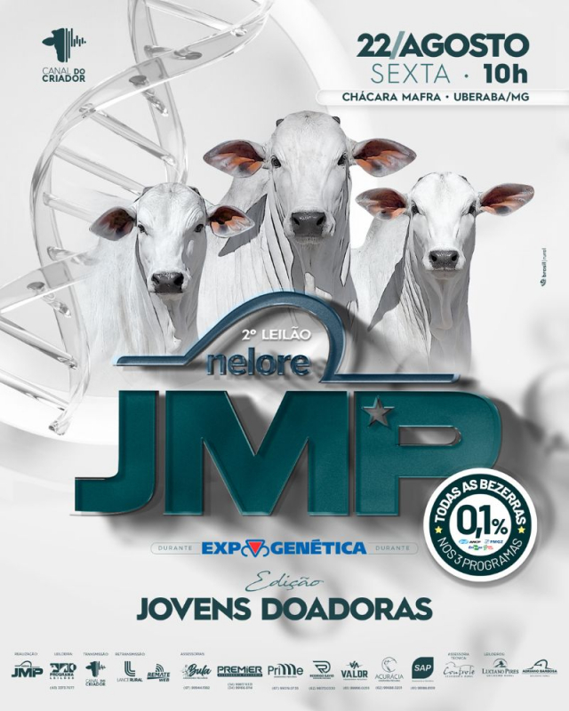 2º Leilão Nelore JMP - Jovens Doadoras - Expogenética 2025