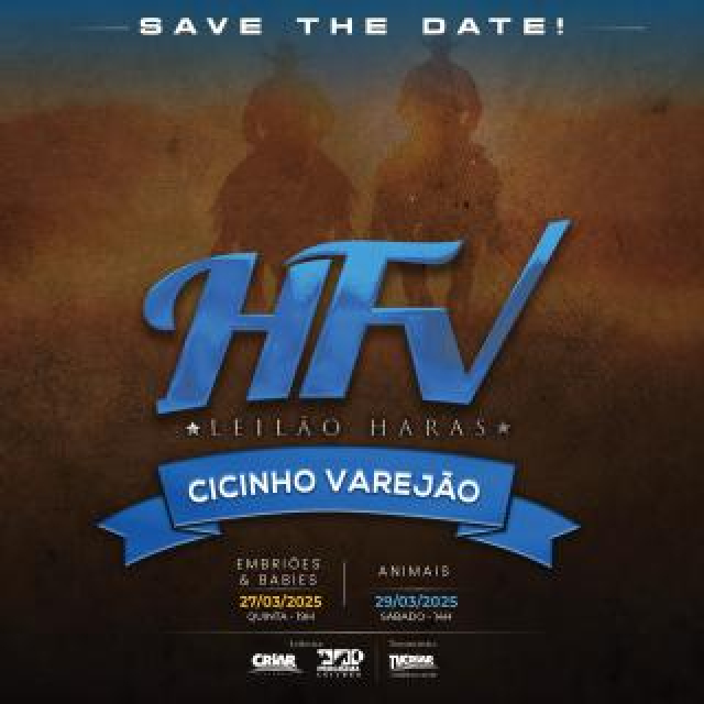 Leilão Haras Cicinho Varejão - EMBRIÕES E BABIES