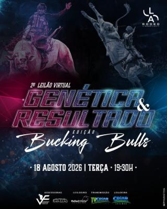 2° Leilão Virtual Genética & Resultado Edição Bucking Bulls