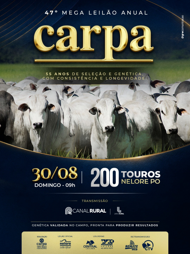 47º Mega Leilão Anual Carpa - Touros