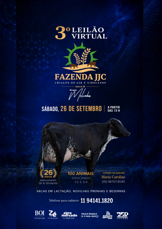 3º Leilão Virtual Fazenda JJC