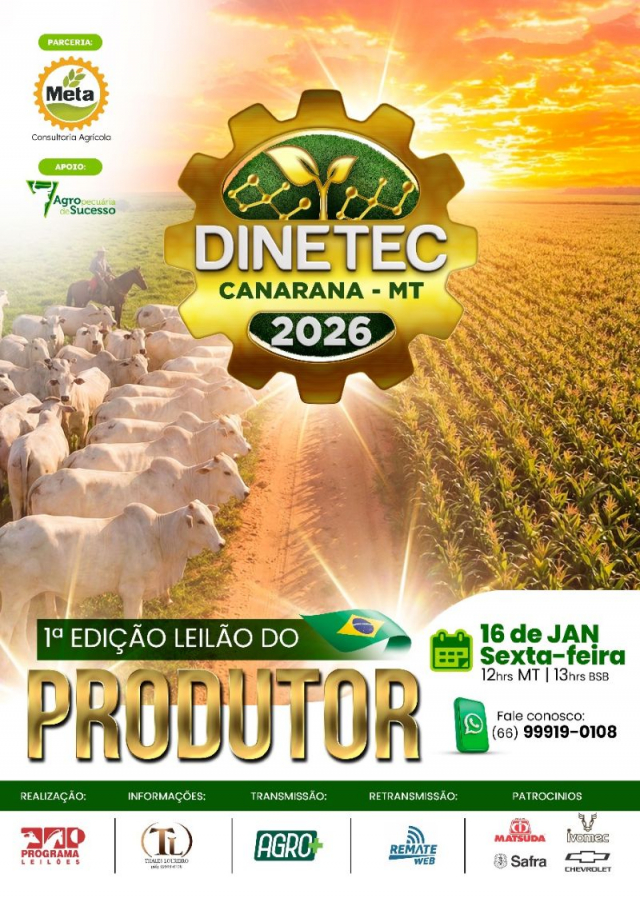 Leilão do Produtor Dinetec - 1ª Edição