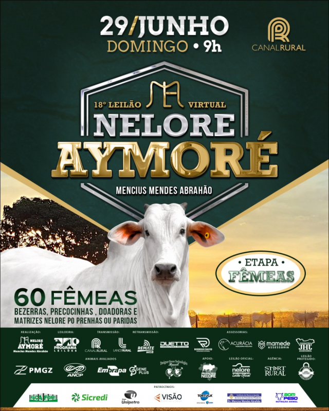18° Leilão Virtual Nelore Aymoré - Etapa Fêmeas