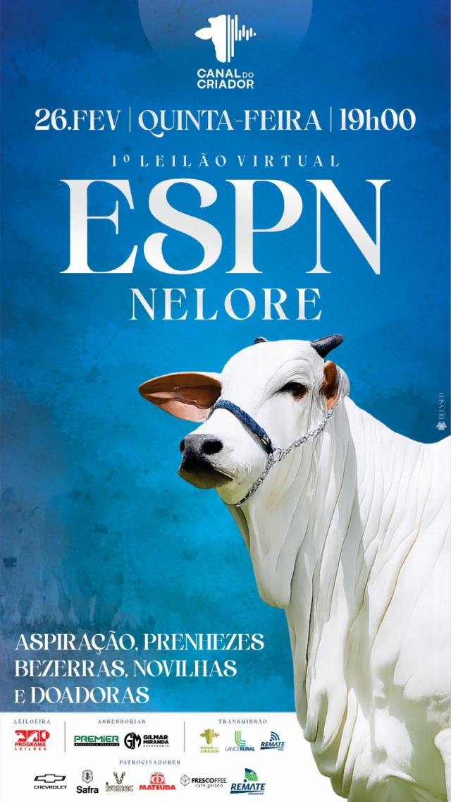 1º Leilão Virtual ESPN Nelore