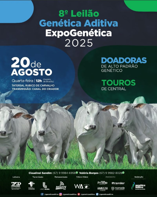 8º Leilão Genética Aditiva - Expogenética 2025