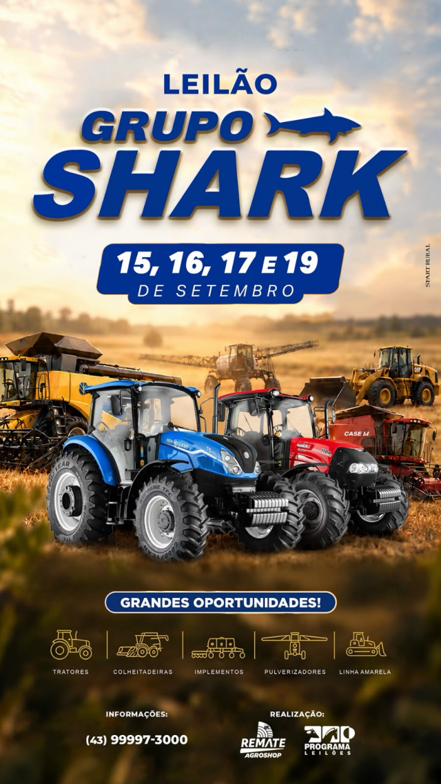 Leilão Shark Máquinas - Live