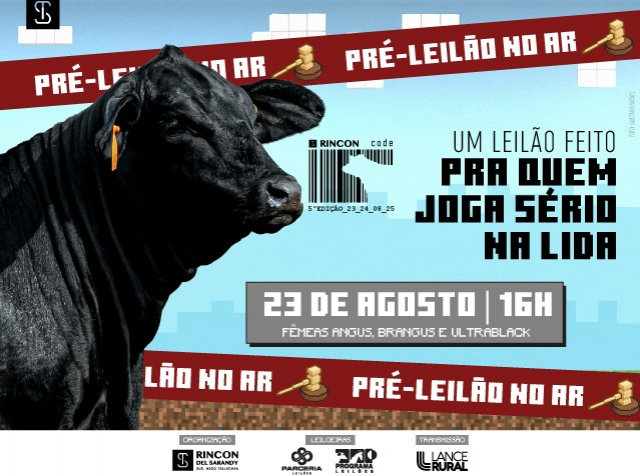 Leilão Virtual Rincon Code - Angus, Brangus e Ultrablack