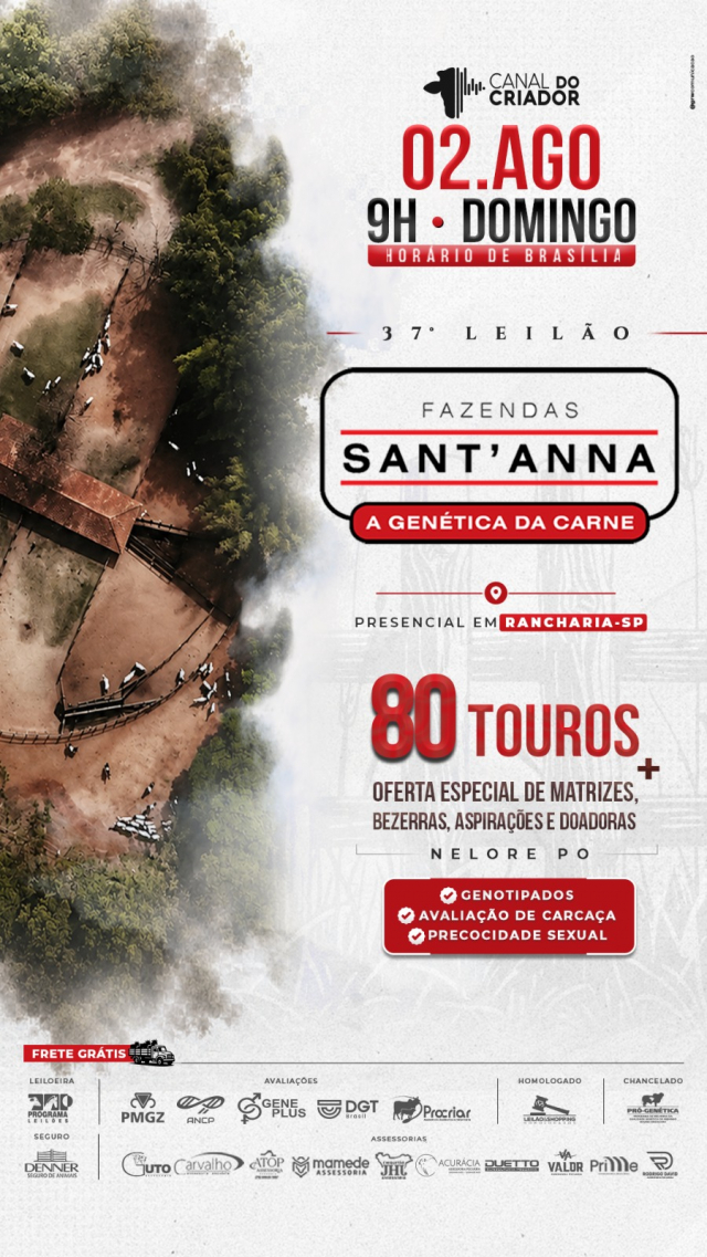 37º Leilão Fazendas Sant'Anna