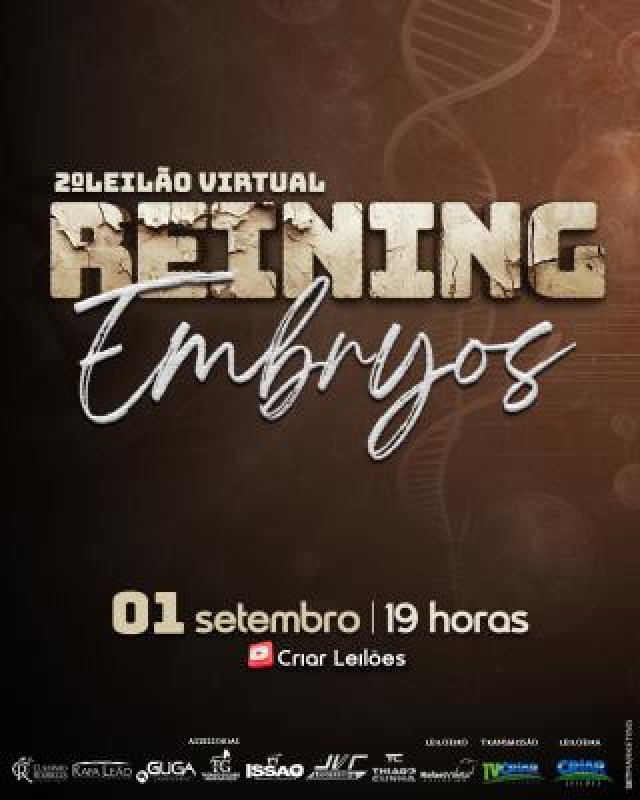 2º Leilão Virtual Reining Embryos