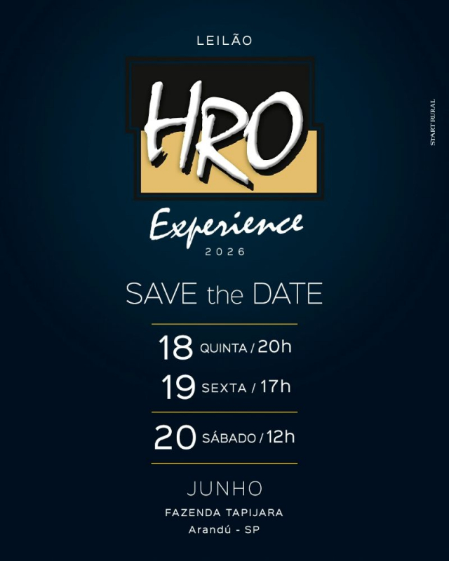 Leilão HRO Experience 2026