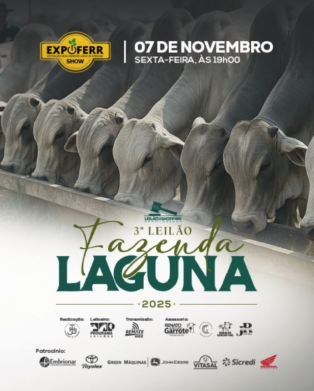 3º Leilão Fazenda Laguna - Expoferr 2025