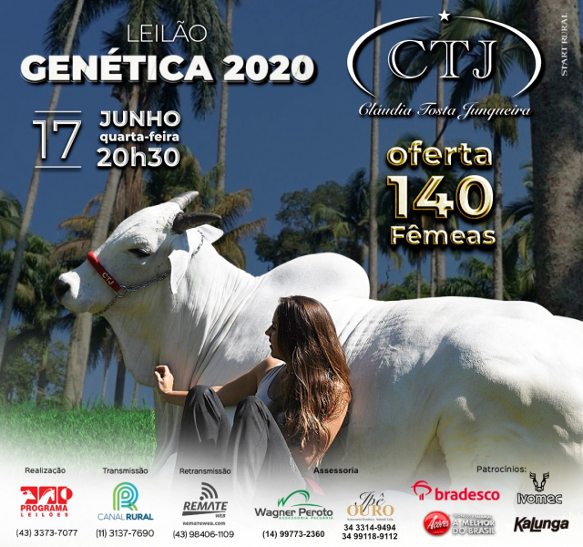 Leilão Virtual CTJ  - Genética 2020