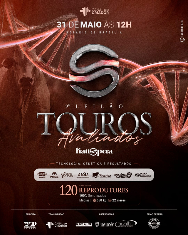 9° Leilão Virtual Touros Avaliados Katispera