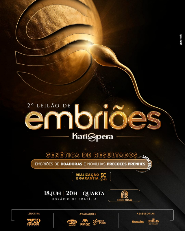 2º Leilão Virtual de Embriões Katispera - Genética de Resultados
