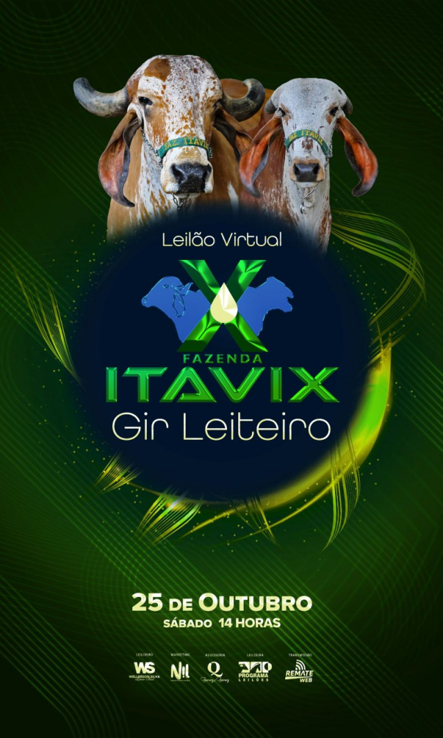 Leilão Virtual Fazenda Itavix Gir Leiteiro