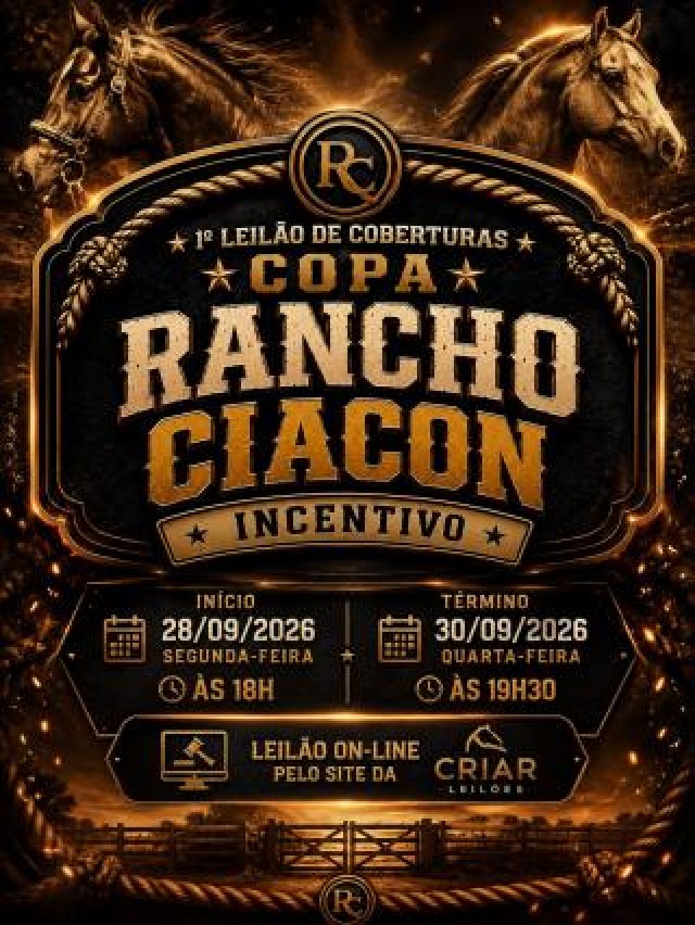 1° Leilão de Coberturas Copa Rancho Ciacon