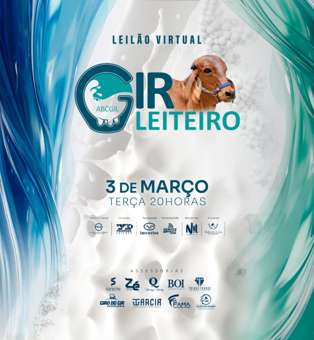 Leilão Virtual Gir Leiteiro ABCGIL