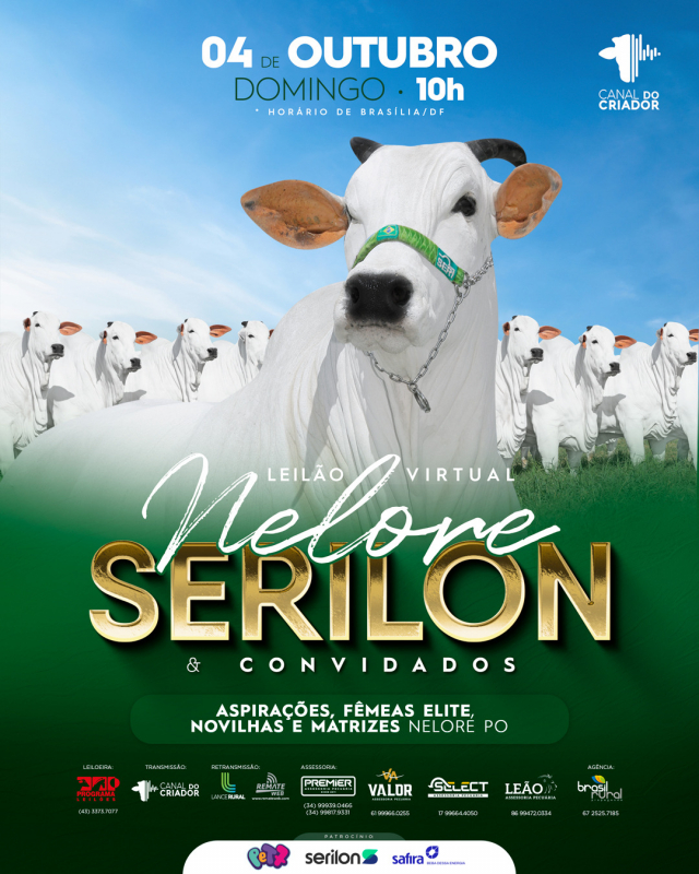 Leilão Virtual Nelore Serilon & Convidados