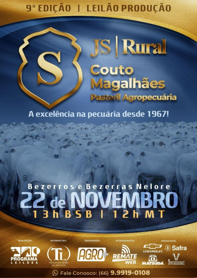 9ª Edição Leilão Produção Couto Magalhães