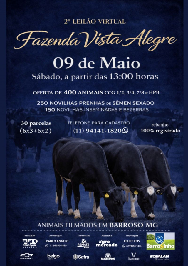 2º Leilão Virtual Fazenda Vista Alegre