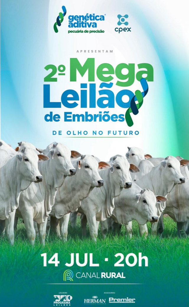 2º Mega Leilão Virtual de Embriões - CPEX Genética Aditiva