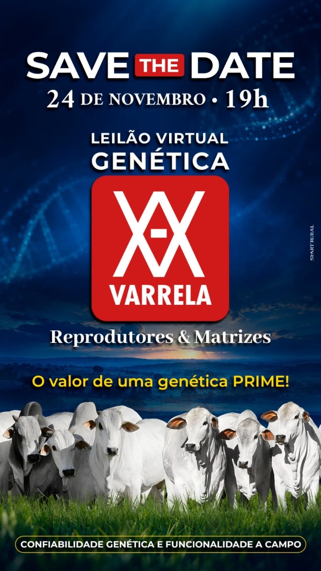 Leilão Virtual Genética Varrela - Reprodutores e Matrizes