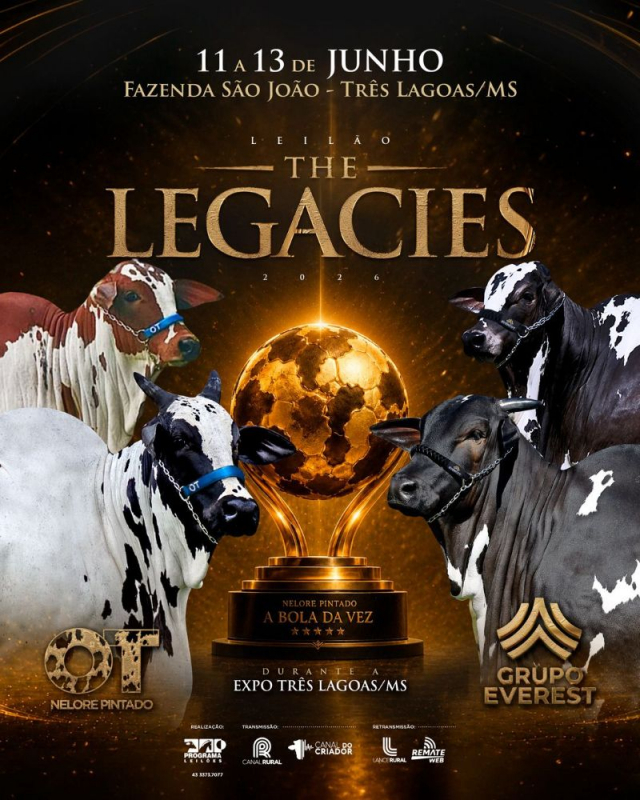 Leilão The Legacies 2026 - 3ª Etapa