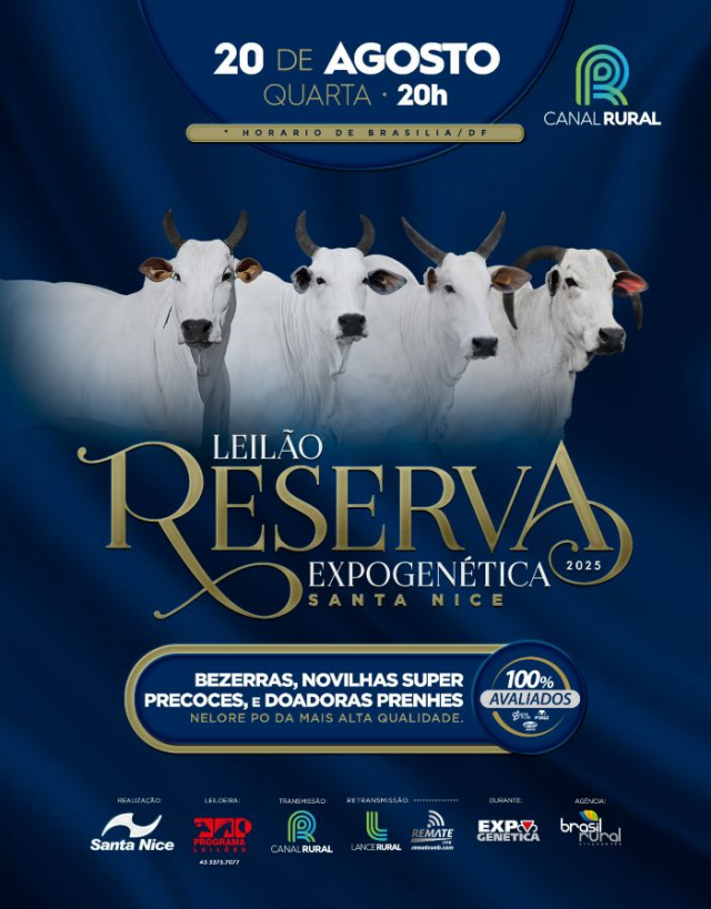 Leilão Reserva Expogenética 2025 - Santa Nice