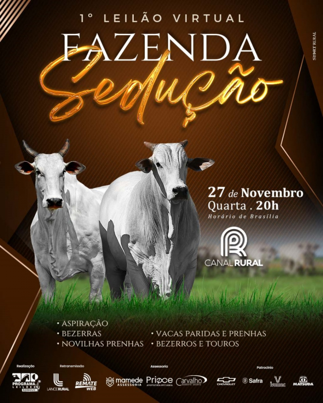 1° Leilão Virtual Fazenda Sedução