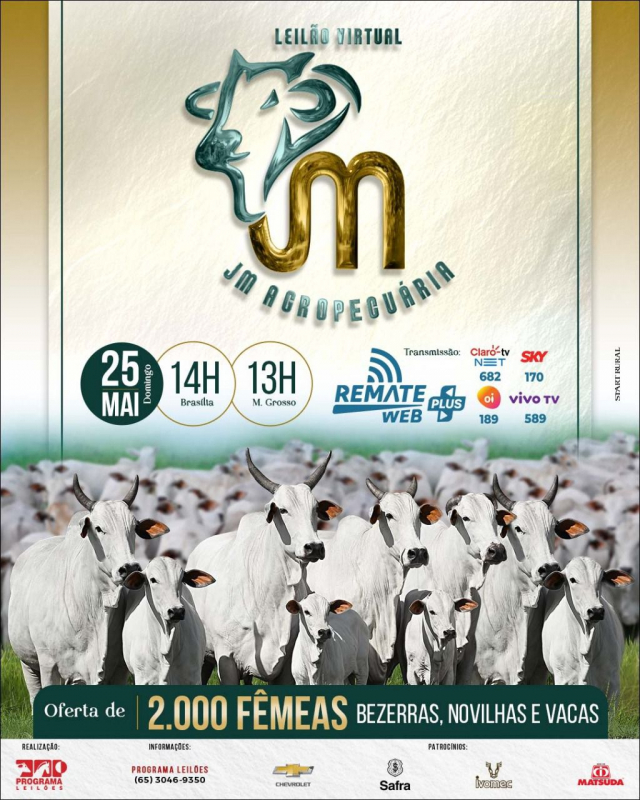 Leilão Virtual JM Agropecuária