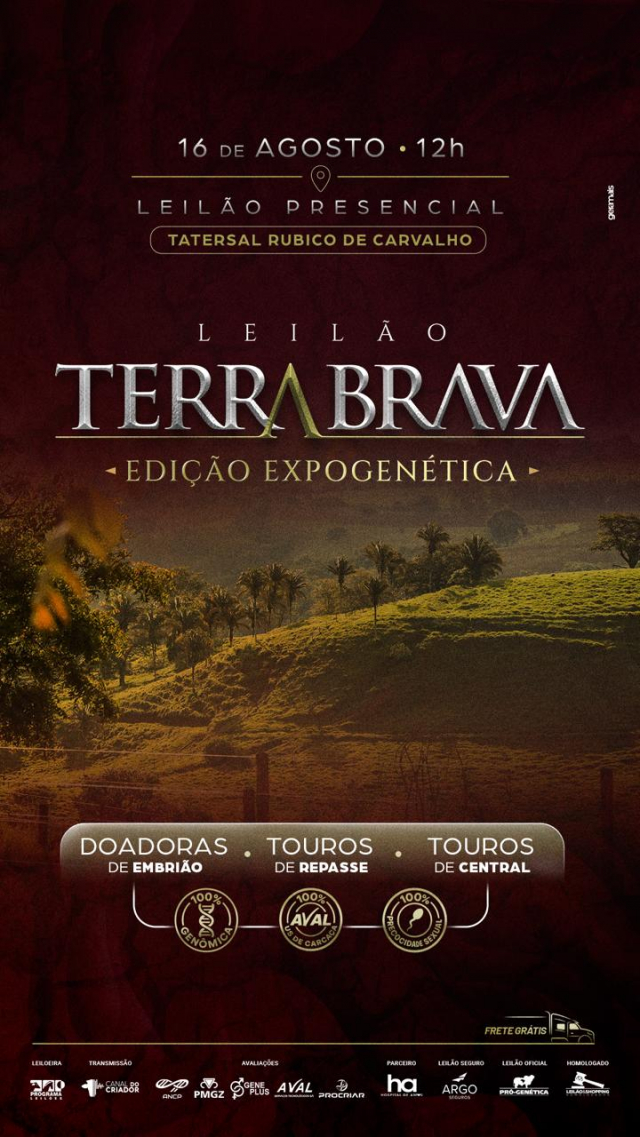 Leilão Terra Brava - Edição Expogenética 2025