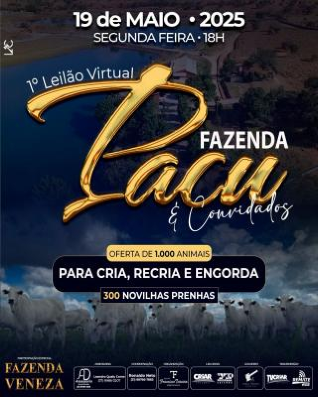 1º Leilão Virtual Fazenda Pacu e Convidados