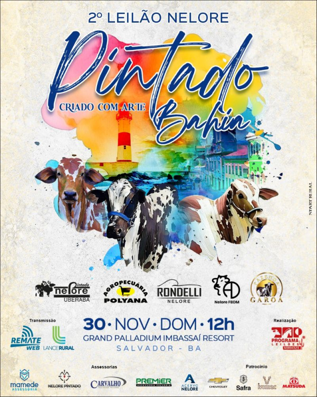 2º Leilão Nelore Pintado Bahia - Criado com Arte - Fenagro 2025