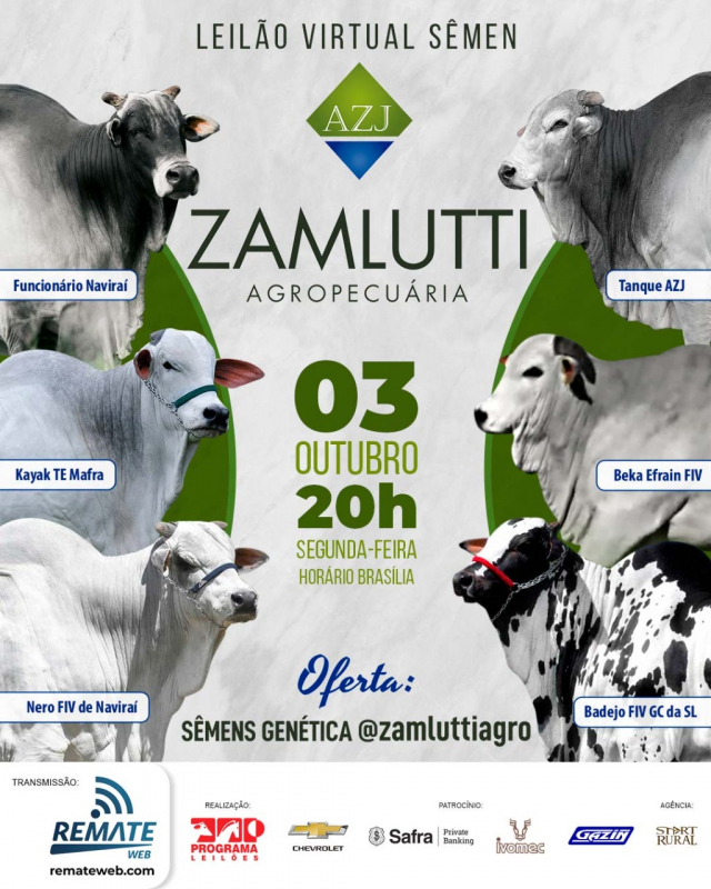 Leilão Virtual Sêmen Zamlutti Agropecuária