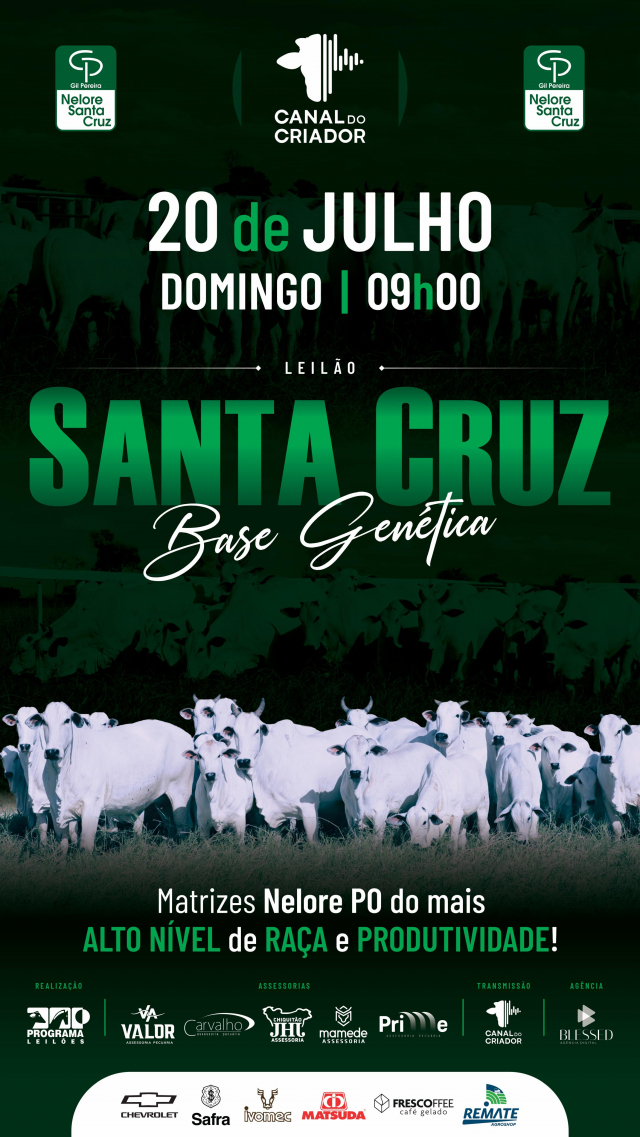 Leilão Virtual Santa Cruz - Base Genética