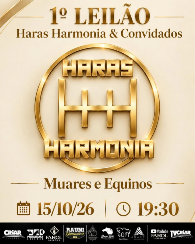 1° Leilão Haras Harmonia e Convidados