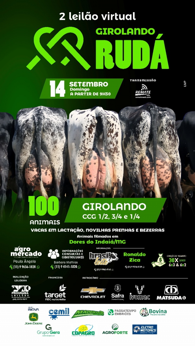 2º Leilão Virtual Girolando Rudá