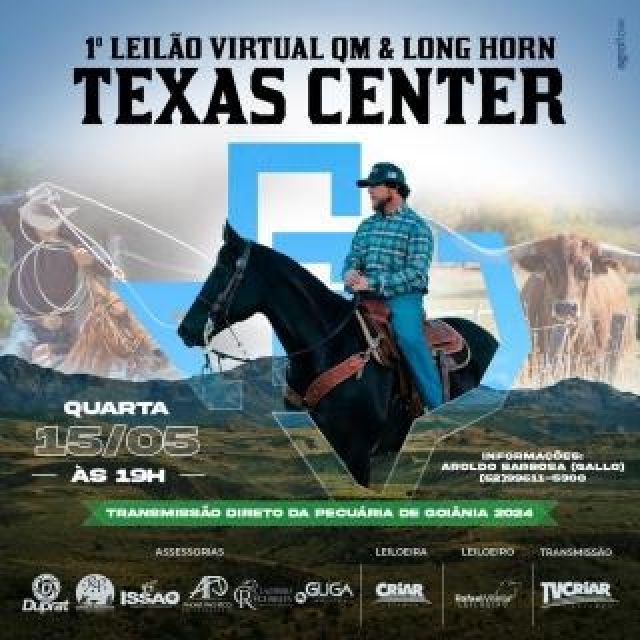 1º Leilão QM e Long Horn Texas Center