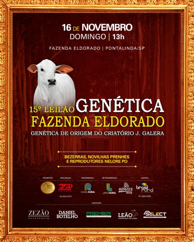 15° Leilão Genética Fazenda Eldorado