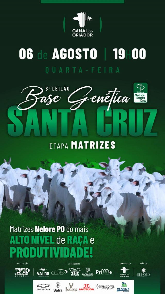 8º Leilão Virtual Base Genética Santa Cruz - Matrizes