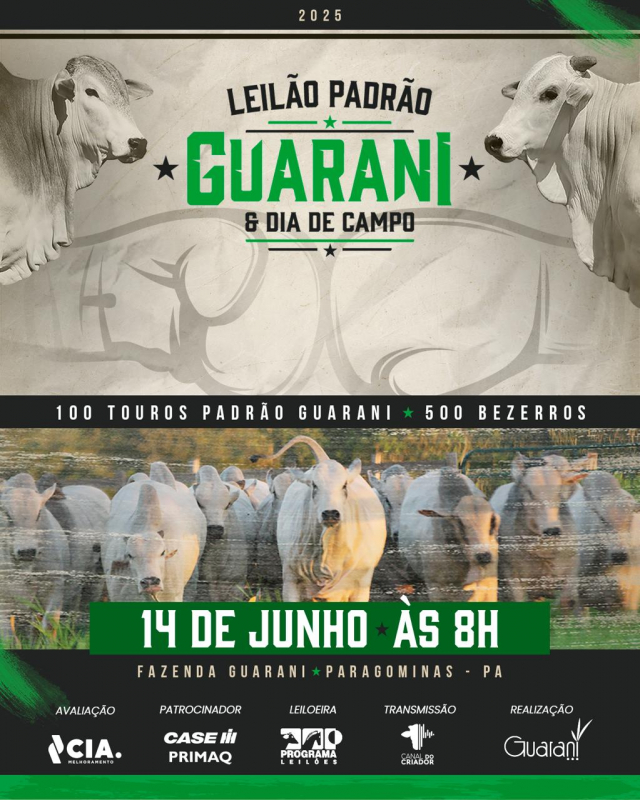 Leilão Padrão e dia de Campo Fazenda Guarani
