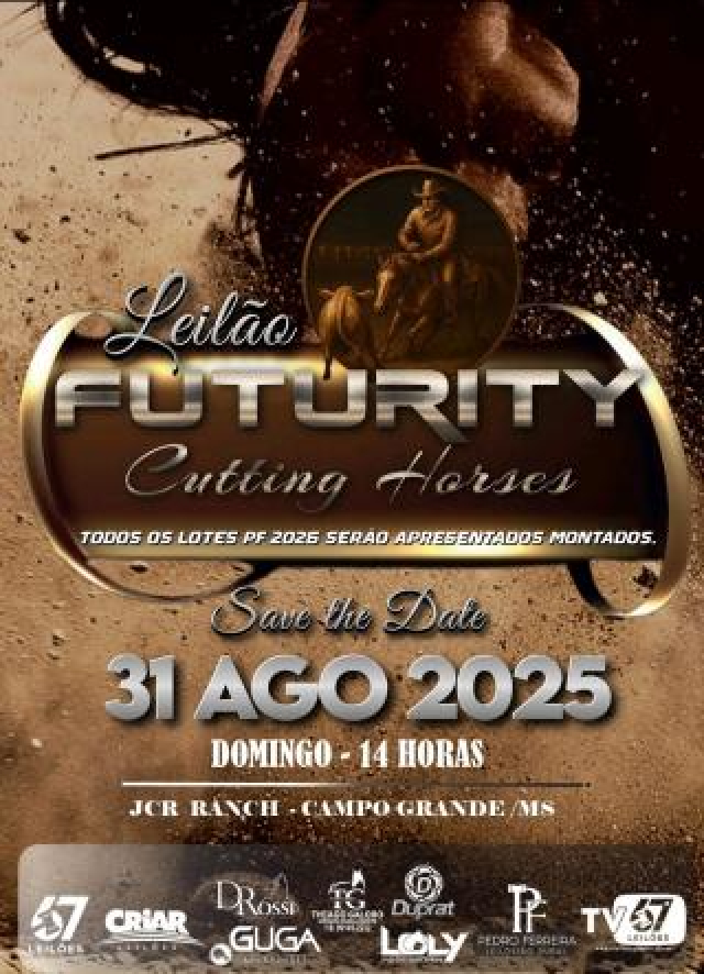 Leilão Virtual Futurity Cutting Horses