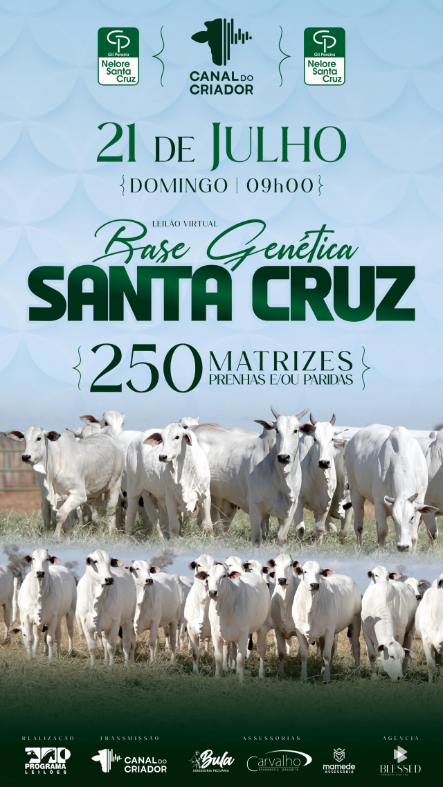 Leilão Virtual Base Genética Santa Cruz