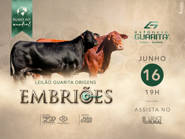 Leilão Virtual Guarita Origens - Embriões