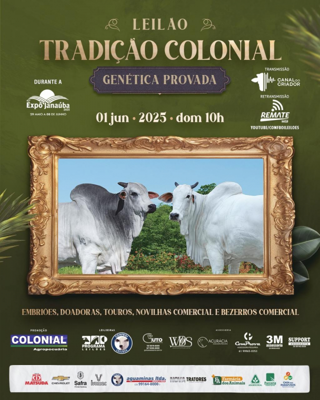 Leilão Tradição Colonial - Genética Provada