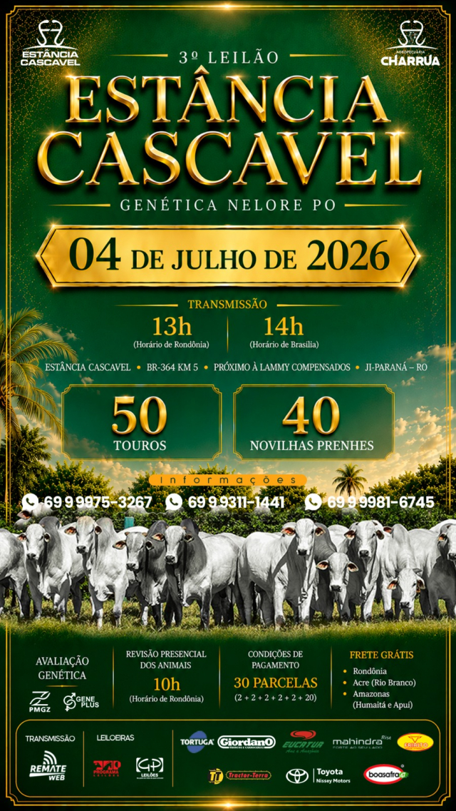 3º Leilão Estância Cascavel
