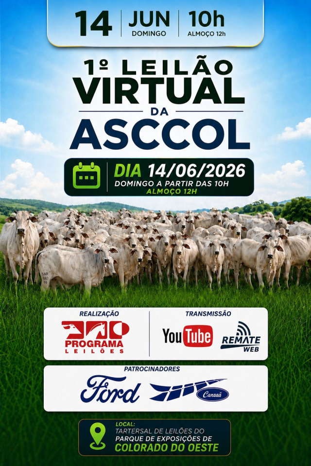 1° Leilão Virtual da ASCCOL